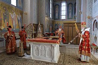 В пятницу Светлой седмицы председатель Синодального отдела по монастырям и монашеству совершил Литургию в Покровском Хотькове монастыре
