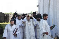 Епископ Вениамин совершил освящение храма в Спасо-Геннадиевом монастыре Рыбинской епархии и Литургию в нем