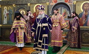 Архиепископ Феогност совершил Литургию Преждеосвященных Даров  в Стефано-Махрищском монастыре
