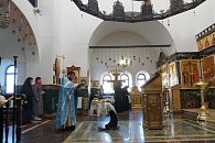В двух храмах краснодарского монастыря «Всецарица» торжественно отметили праздник Сретения Господня