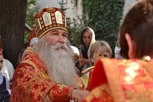 Епископ Феофилакт совершил Литургию в Андреевском монастыре в день его престольного праздника