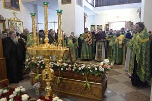В Свято-Троицком Александра Свирского монастыре Тихвинской епархии молитвенно почтили память основателя обители