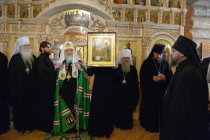 Святейший Патриарх Кирилл посетил Свято-Троицкий Трифонов Печенгский монастырь Мурманской митрополии