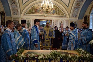 Епископ Феодорит возглавил престольный праздник на подворье Свято-Духова Скопинского монастыря в г. Ряжске