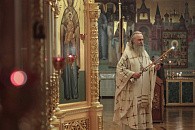 Архиепископ Феогност отслужил Литургию на Московском подворье Троице-Сергиевой лавры