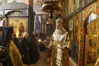 В день памяти святителя Николая Чудотворца председатель Синодального отдела по монастырям и монашеству совершил раннюю Литургию в Николо-Угрешском монастыре 