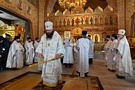 Епископ Парамон совершил Литургию в Гефсиманском Черниговском скиту Троице-Сергиевой лавры