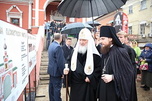 В Великий Вторник Патриарх Кирилл совершил Литургию Преждеосвященных Даров в Высоко-Петровском монастыре