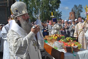 Митрополит Кирилл совершил Литургию в Верхотурском монастыре в праздник Преображения Господня