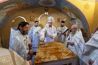 Епископ Переславский Феоктист совершил освящение придела преподобного Никиты Столпника в Никитском монастыре