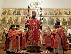 Епископ Феодор возглавил Пасхальное богослужение в Свято-Троицком Даниловом монастыре г. Переславля-Залесского  