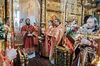 Епископ Сергиево-Посадский и Дмитровский Фома возглавил престольный праздник в монастыре святых Бориса и Глеба