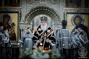 Митрополит Лев отслужил Литургию в Валдайском Иверском монастыре Новгородской епархии