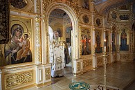 Архиепископ Феогност отслужил Литургию на Московском подворье Троице-Сергиевой лавры