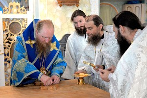 Епископ Евфимий совершил Великое освящение храма Задонского монастыря Липецкой митрополии