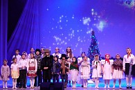 Воспитанники воскресной школы Покровского монастыря Рязанской епархии выступили с Рождественским представлением в районном Доме культуры