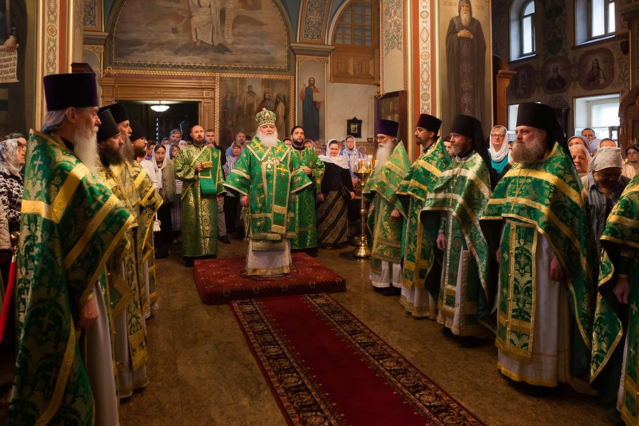 Митрополит Арсений совершил литургию на Московском подворье Валаамского монастыря в день его престольного праздника