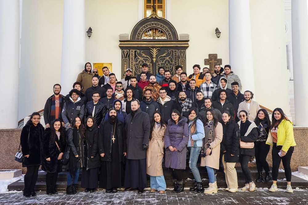 Представители коптской общины, обучающиеся в нижегородских вузах, посетили Крестовоздвиженский монастырь Нижнего Новгорода