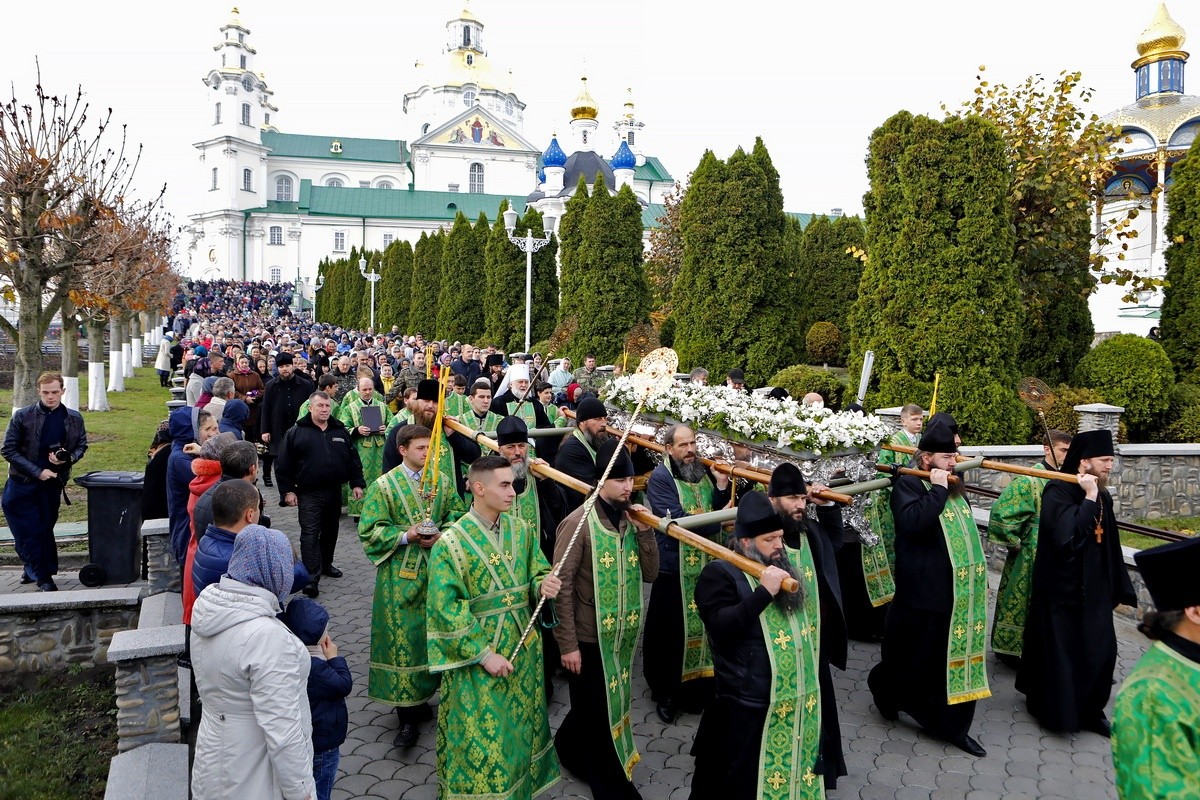 В Почаевской лавре прошли торжества по случаю дня памяти преподобного Иова