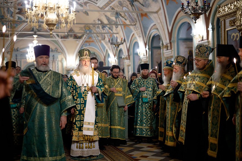 В день памяти преподобного Никона Радонежского в Троице-Сергиевой лавре прошли праздничные богослужения