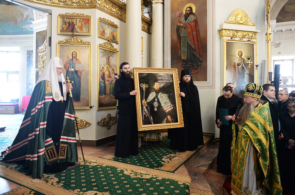 В день памяти св. блгв. кн. Даниила Московского Предстоятель Русской Церкви совершил Литургию в Даниловом монастыре