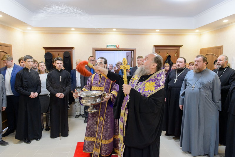 Митрополит Александр освятил новопостроенный монастырский корпус на подворье Иверско-Серафимовской обители г. Алма-Аты