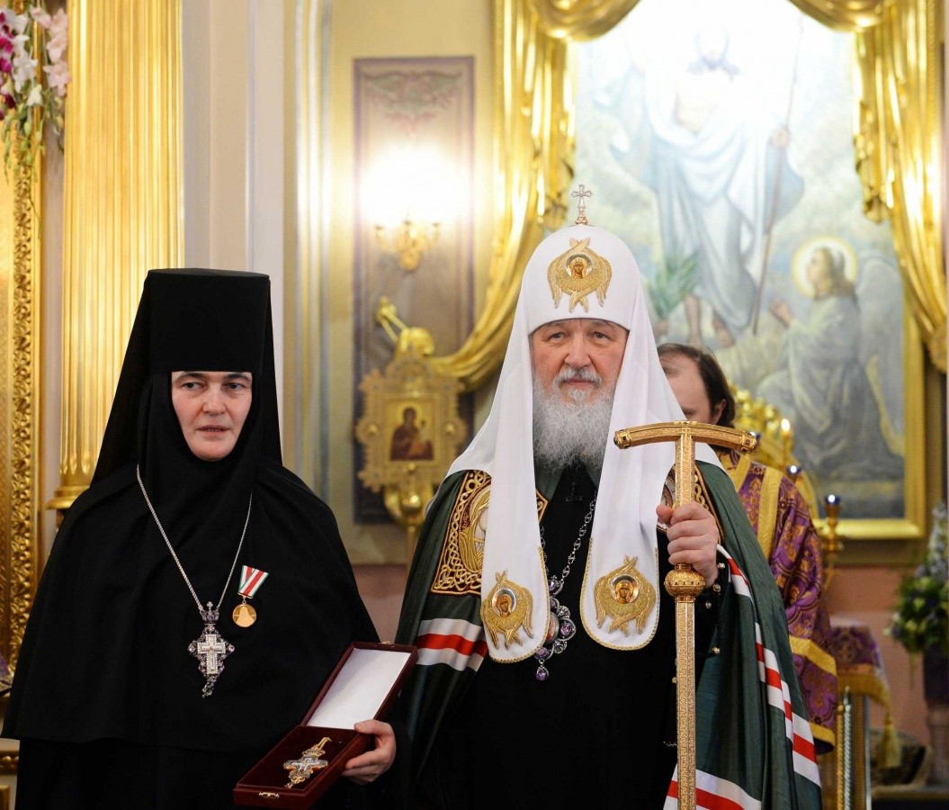 Патриарх Кирилл возглавил в Покровском монастыре празднование 20-летия обретения мощей блж. Матроны Московской