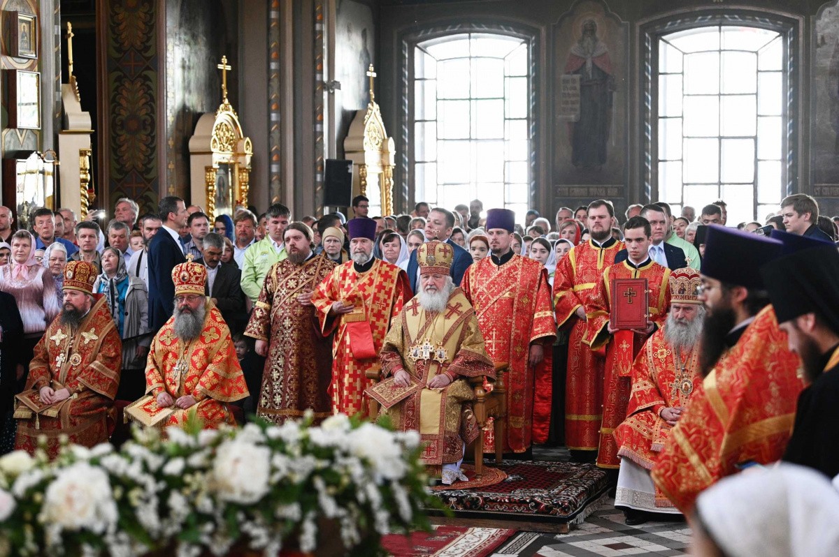 Святейший Патриарх Кирилл совершил Литургию в Николо-Перервинском монастыре в день его престольного праздника