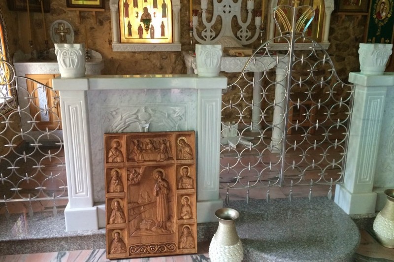 Икона прав. Артемия Веркольского передана в дар монастырю Прп. Харитона на Святой Земле