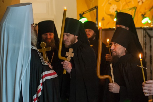 Митрополит Казанский Кирилл совершил монашеский постриг двух насельников Раифского монастыря