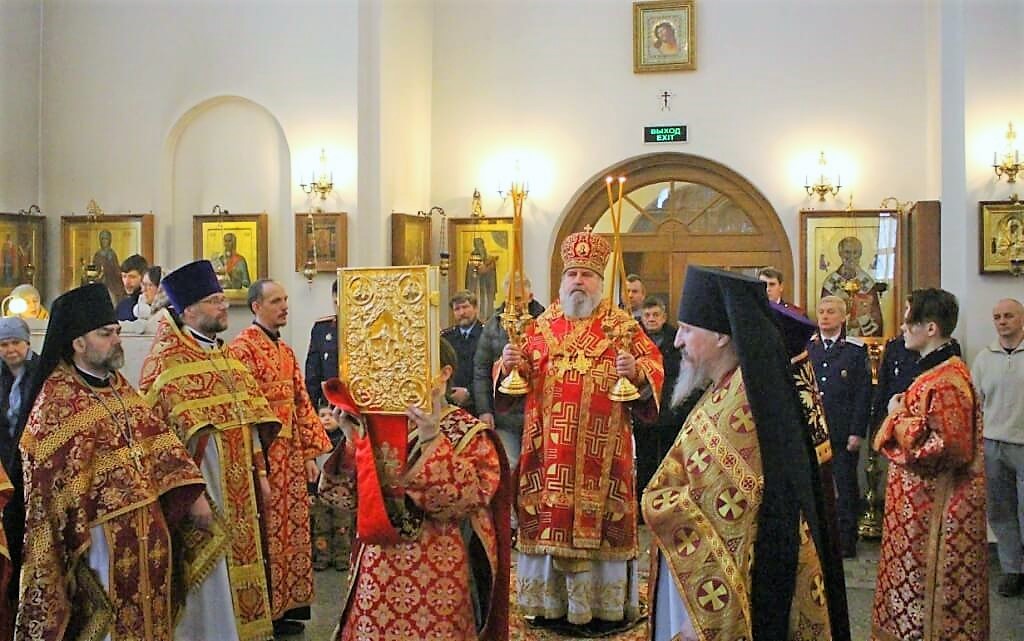 Епископ Сергий совершил Литургию в Спасо-Богородицком Одигитриевском монастыре под г. Вязьмой