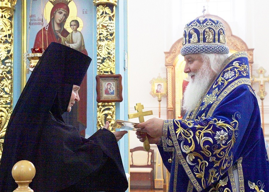 Настоятельница Богородице-Тихоновского монастыря Липецкой митрополии удостоена права ношения наградного наперсного креста