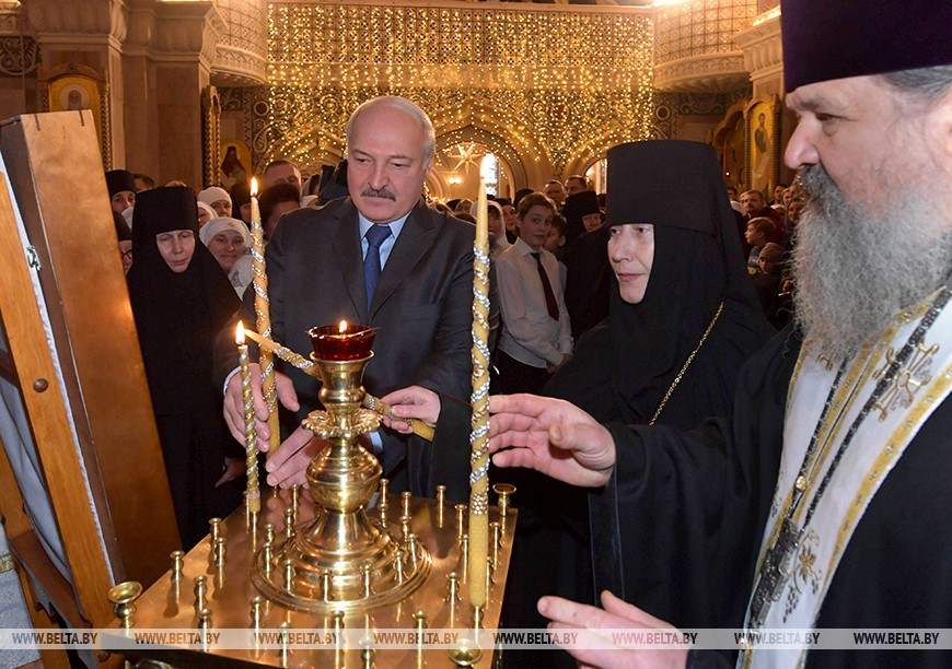 Президент Республики Беларусь посетил Елисаветинский монастырь в Минске