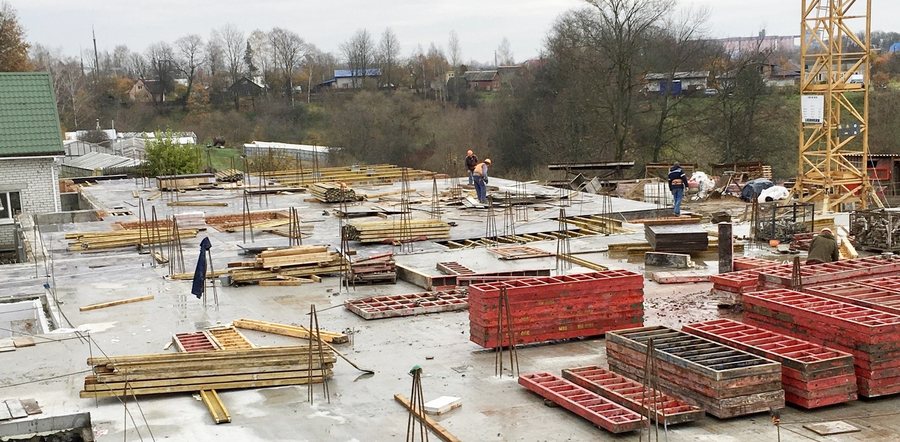 В Спасо-Евфросиниевском монастыре в Полоцке ведется строительство нового трапезного дома