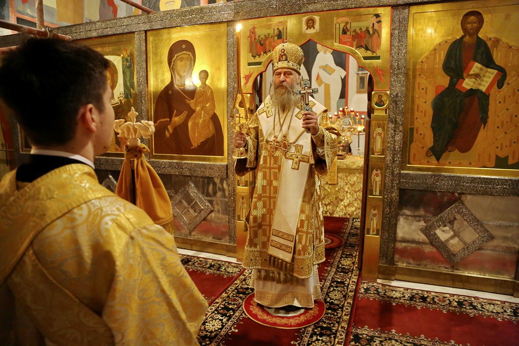 Архиепископ Феогност возглавил престольный праздник в Николо-Угрешском монастыре