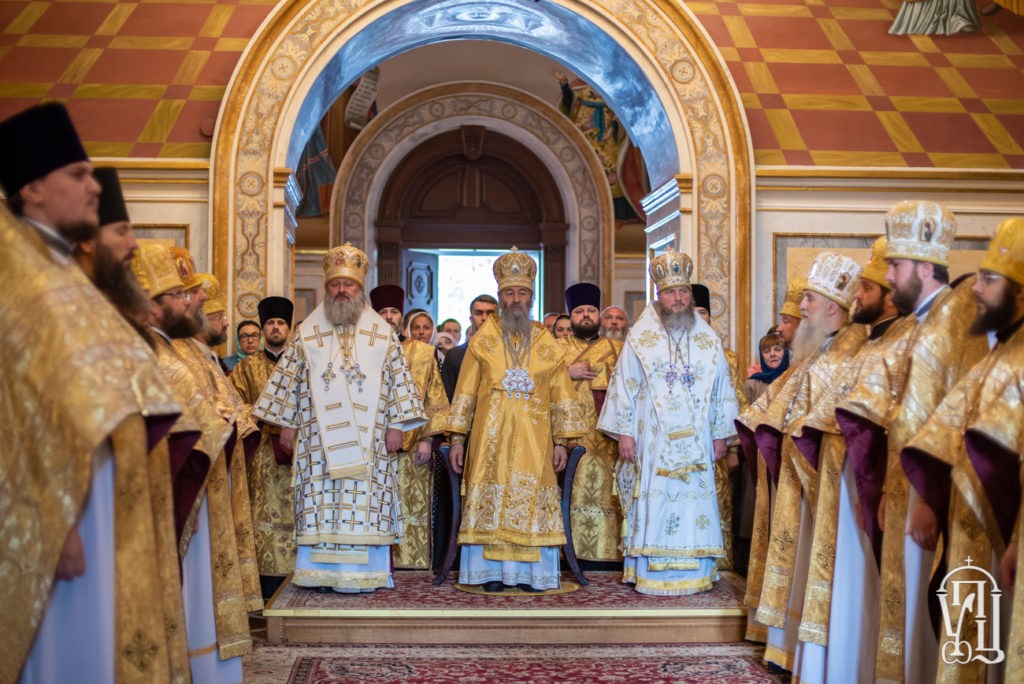 В день Рождества Иоанна Предтечи Блаженнейший митрополит Онуфрий совершил Литургию в Киево-Печерской лавре