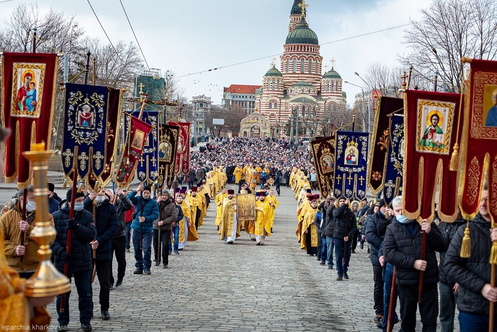 В день Торжества Православия в епархиях Украинской Православной Церкви прошли крестные ходы