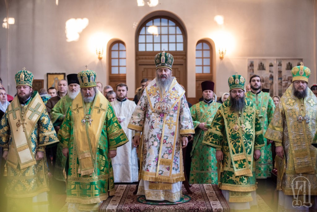 Блаженнейший митрополит Онуфрий возглавил Литургию в Пантелеимоновом монастыре г. Киева