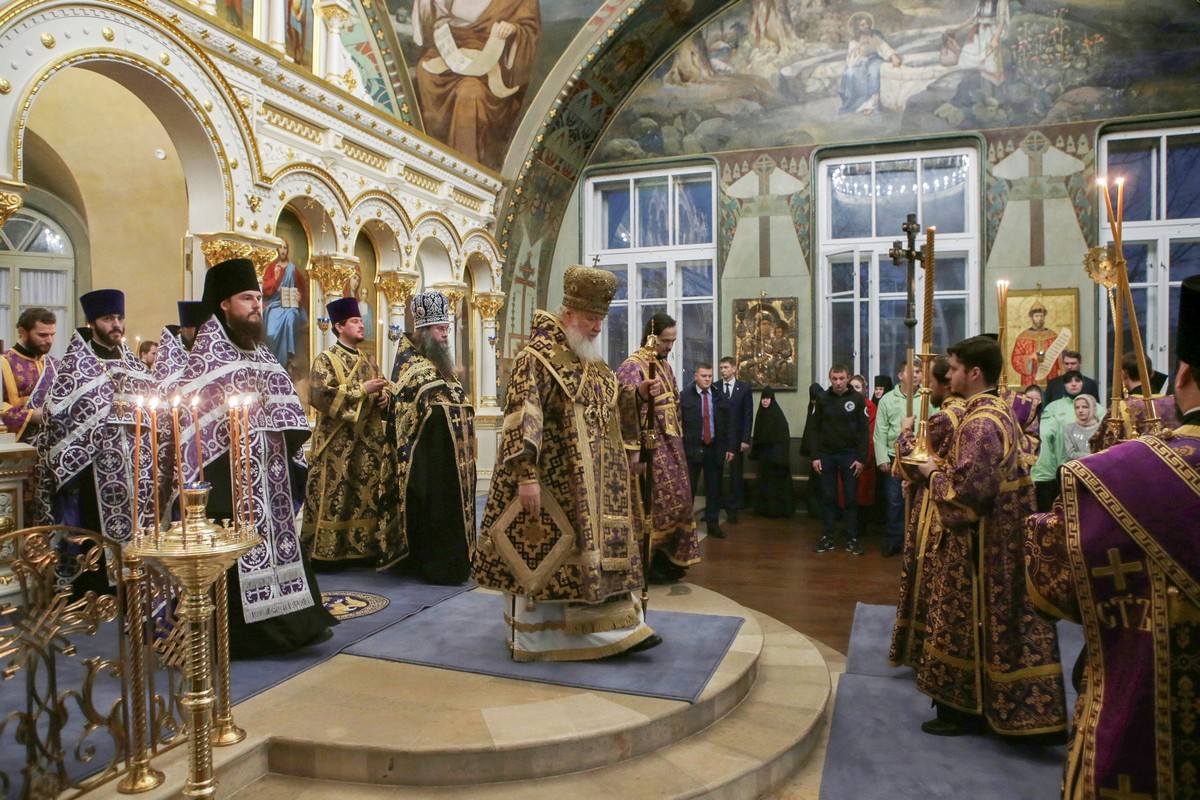 В пятницу 1-й седмицы Великого поста Патриарх Кирилл возглавил богослужение в Богородице-Рождественском монастыре