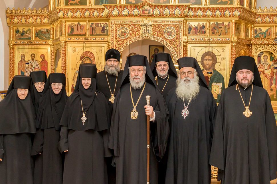 В Зачатьевском монастыре состоялся прием делегаций Кипрской и Американской Православных Церквей