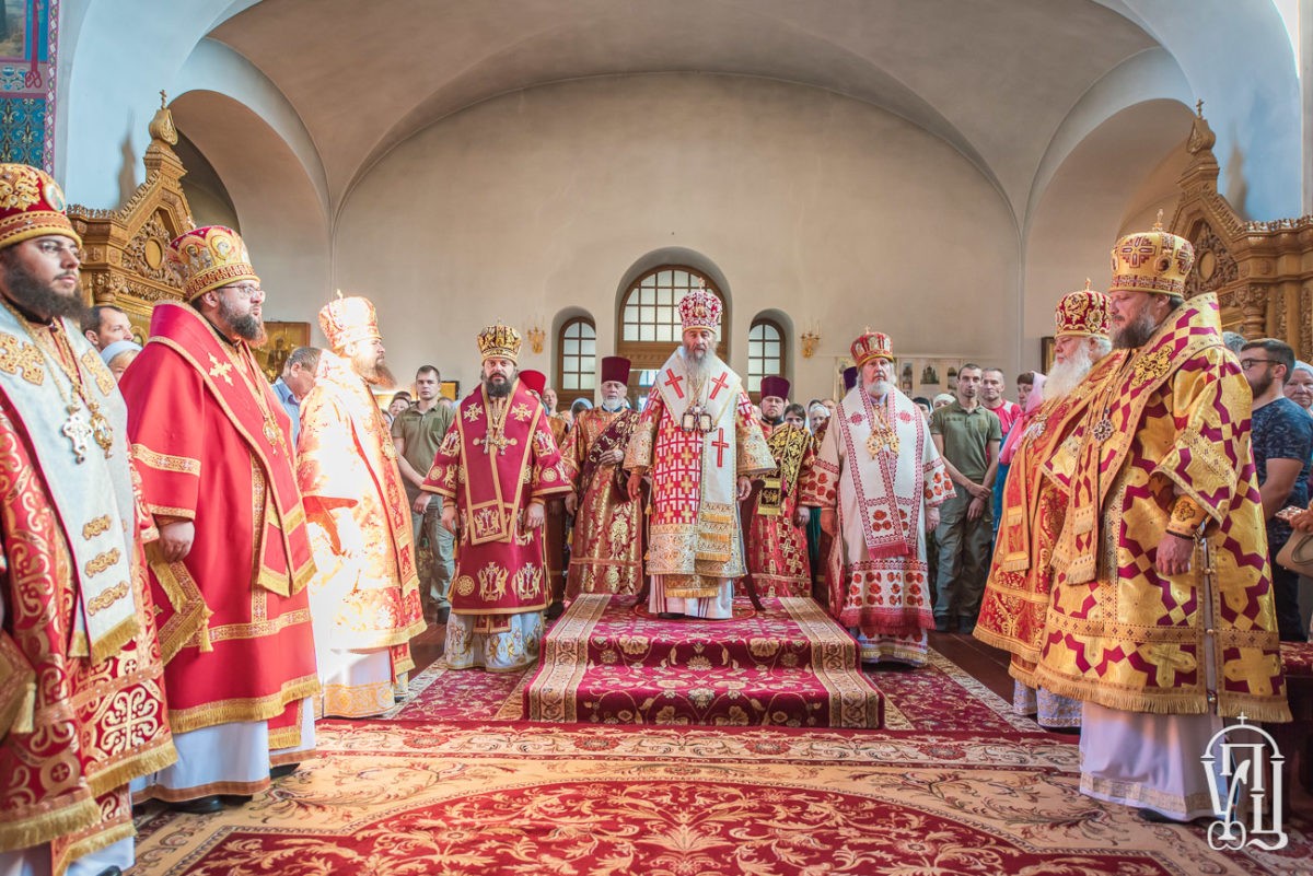 Блаженнейший митрополит Онуфрий совершил Литургию в Киевском Пантелеимоновом монастыре