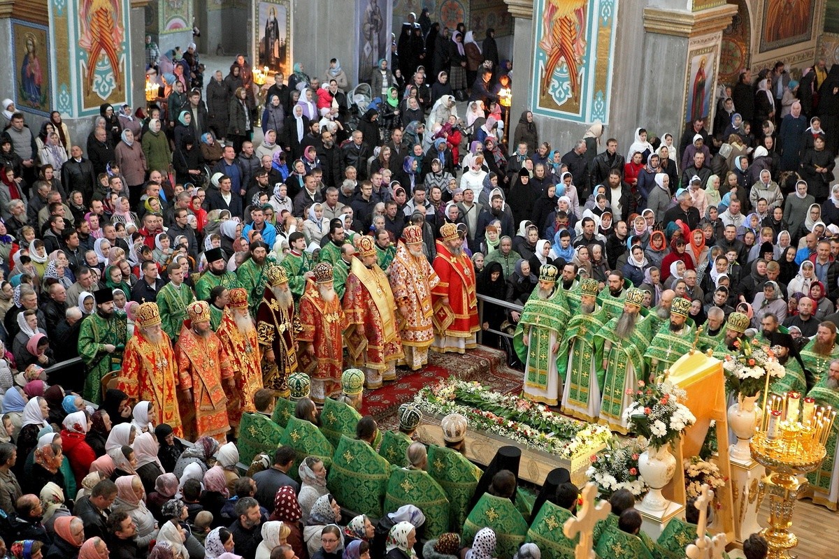 В Почаевской лавре отпраздновали 15-летие обретения мощей и прославления прп. Амфилохия