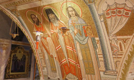 Митрополит Георгий провел в Дивеевском монастыре совещание о создании мозаичных изображений в строящемся Благовещенском соборе