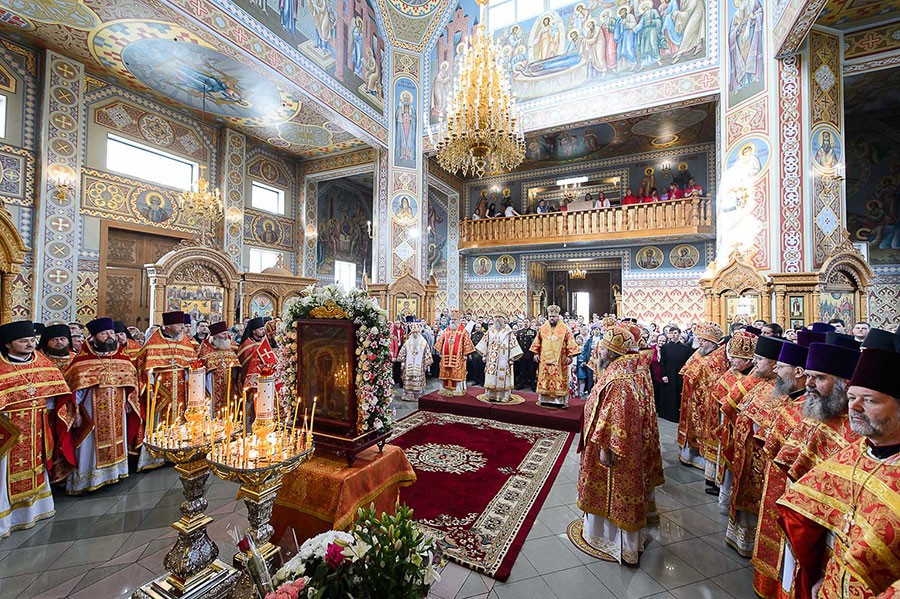 В Иверско-Серафимовском монастыре г. Алма-Аты отпраздновали 20-летие учреждения Астанайской и Алма-Атинской епархии