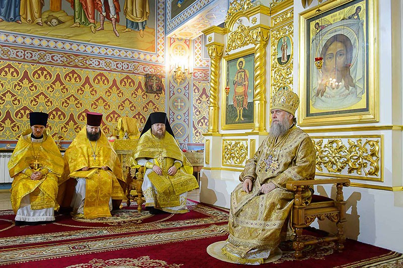 Глава Казахстанского митрополичьего округа возглавил Литургию в Иверско-Серафимовском монастыре г. Алма-Аты