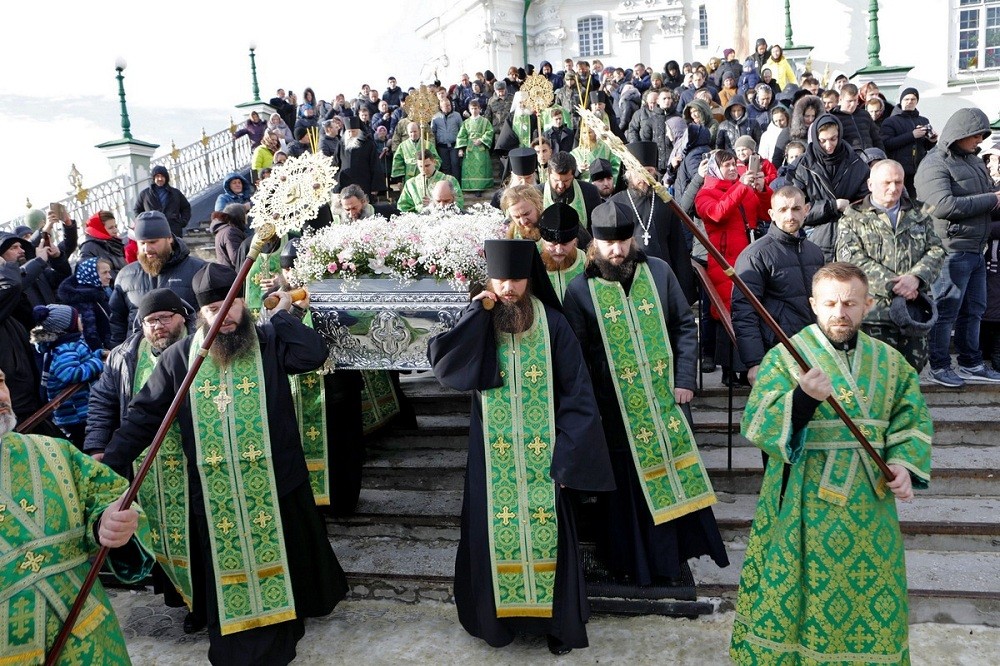 В Почаевской лавре отпраздновали день памяти прп. Амфилохия
