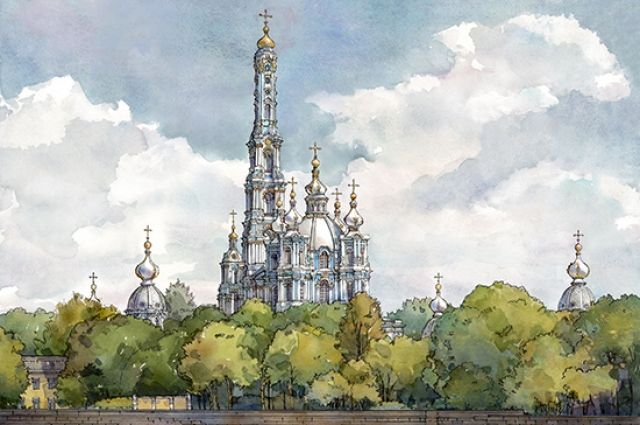 Обсуждается воссоздание колокольни Смольного монастыря в Санкт-Петербурге