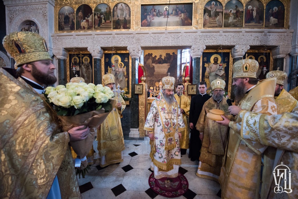 Блаженнейший митрополит Онуфрий отслужил Литургию в Киево-Печерской лавре в 27-ю годовщину своей архиерейской хиротонии