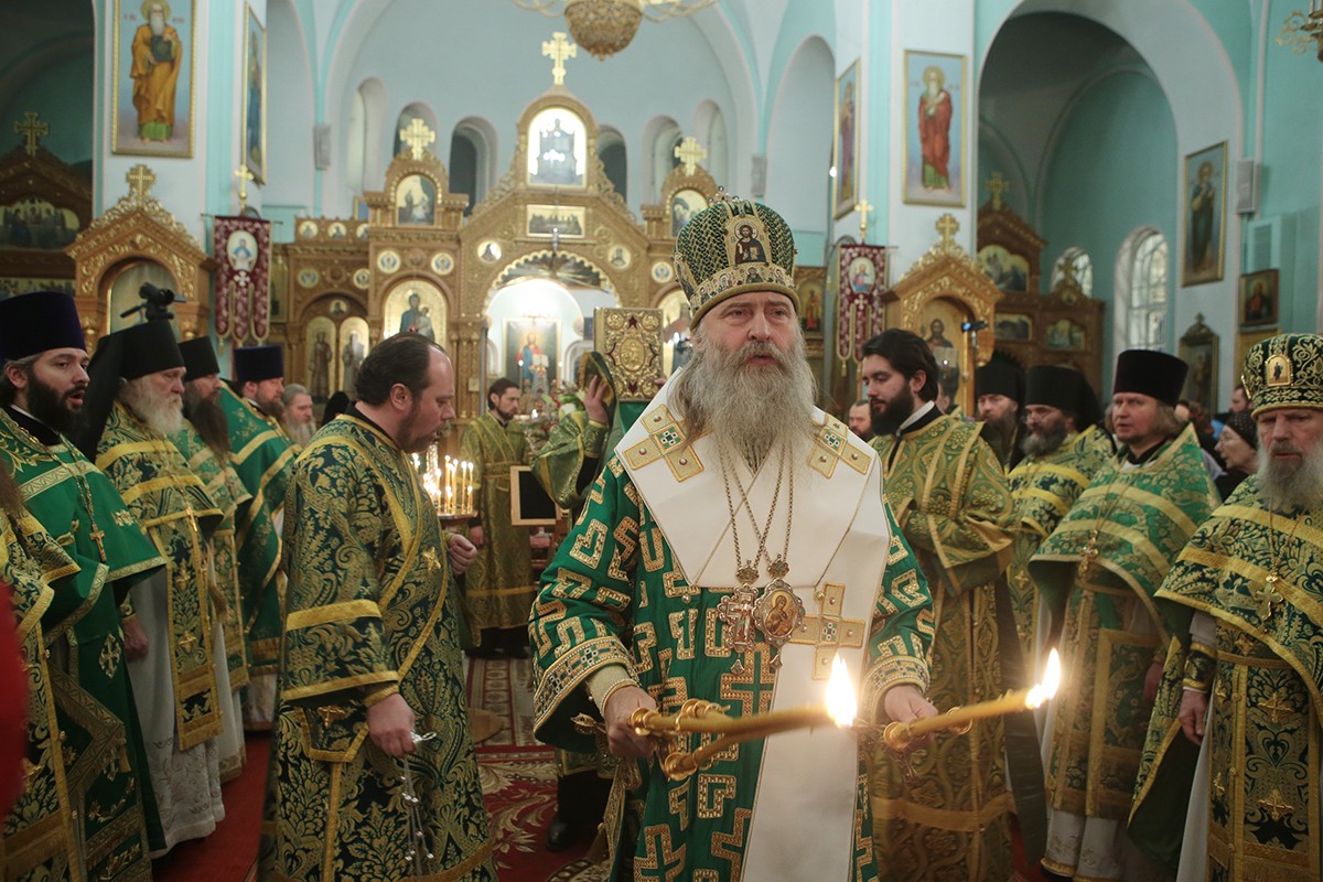 Архиепископ Феогност возглавил в Иоанновском монастыре г. Санкт-Петербурга престольный праздник по случаю дня памяти основателя обители