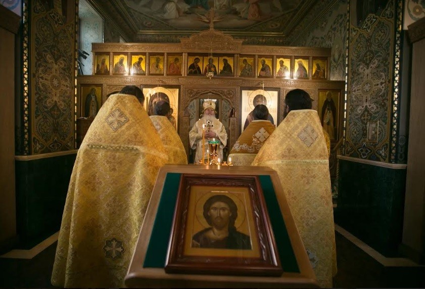 Епископ Панкратий на московском подворье Валаамского монастыря освятил храм